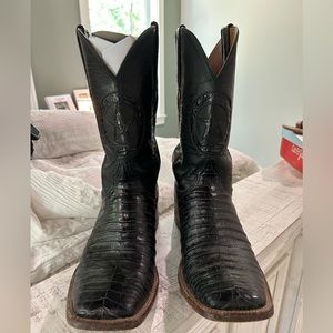 Black Jack Black Caiman Men’s Boots 10.5D
